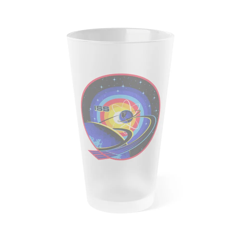 ISS Expedition 63 (NASA) Frosted Pint Glass 16oz-Go Mug Yourself