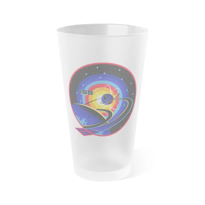 ISS Expedition 63 (NASA) Frosted Pint Glass 16oz-Go Mug Yourself