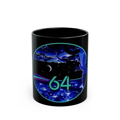 ISS Expedition 64 (NASA) Black Coffee Mug 11oz - Go Mug Yourself