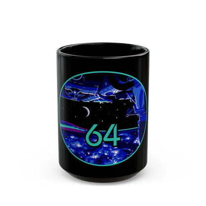 ISS Expedition 64 (NASA) Black Coffee Mug-15oz-Go Mug Yourself