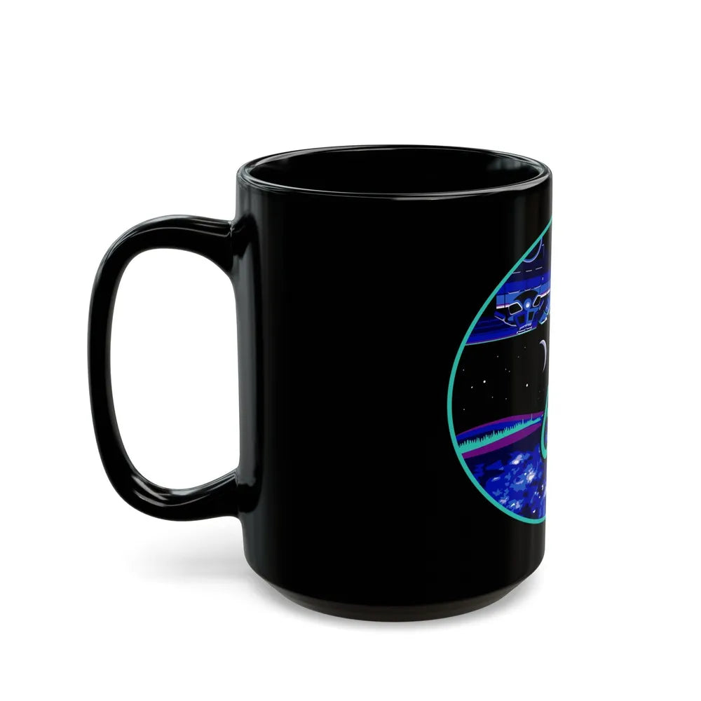 ISS Expedition 64 (NASA) Black Coffee Mug-Go Mug Yourself