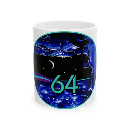 ISS Expedition 64 (NASA) White Coffee Mug 11oz - Go Mug Yourself