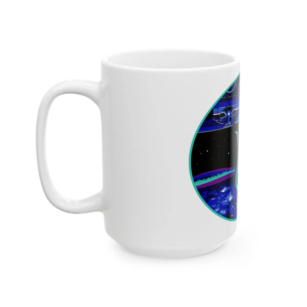 ISS Expedition 64 (NASA) White Coffee Mug-Go Mug Yourself