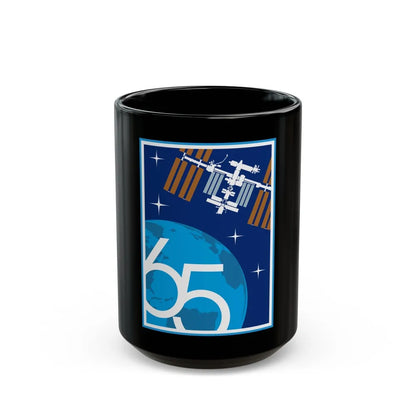 ISS Expedition 65 (NASA) Black Coffee Mug-15oz-Go Mug Yourself