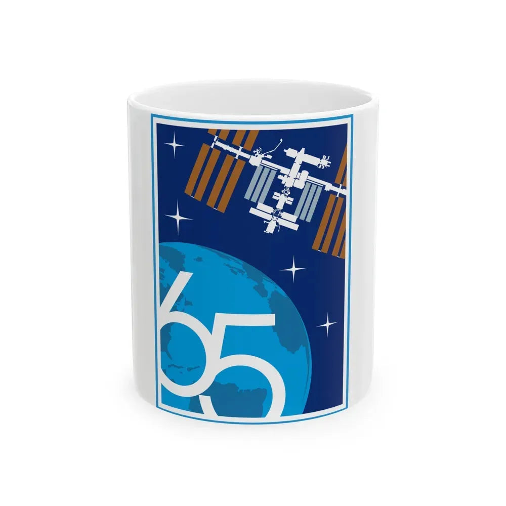 ISS Expedition 65 (NASA) White Coffee Mug 11oz - Go Mug Yourself