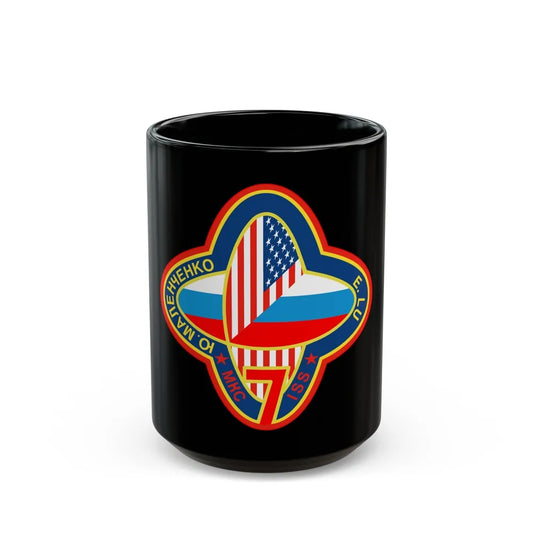 ISS Expedition 7 (NASA) Black Coffee Mug-15oz-Go Mug Yourself