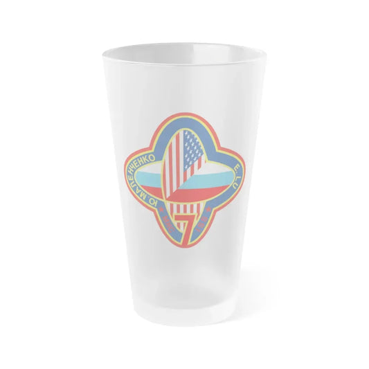 ISS Expedition 7 (NASA) Frosted Pint Glass 16oz Default Title - Go Mug Yourself