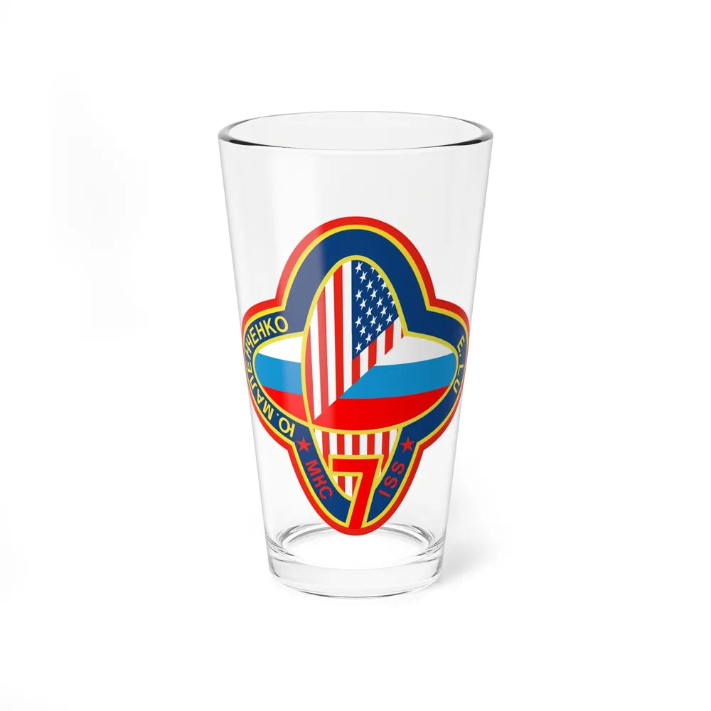 ISS Expedition 7 (NASA) Pint Glass 16oz-16oz-Go Mug Yourself