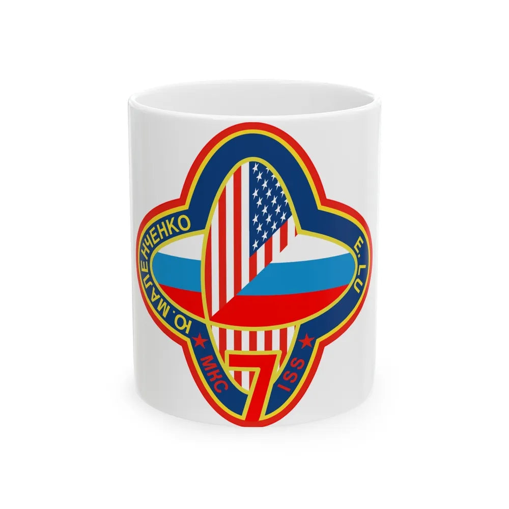 ISS Expedition 7 (NASA) White Coffee Mug-11oz-Go Mug Yourself