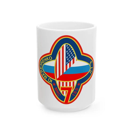 ISS Expedition 7 (NASA) White Coffee Mug 15oz - Go Mug Yourself