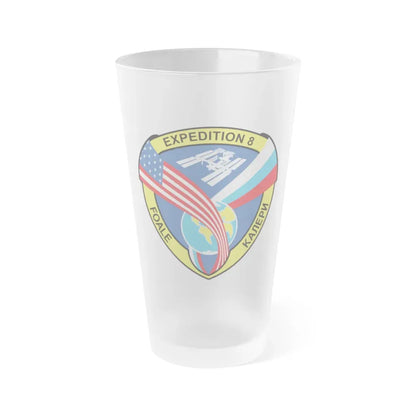 ISS Expedition 8 (NASA) Frosted Pint Glass 16oz Default Title - Go Mug Yourself