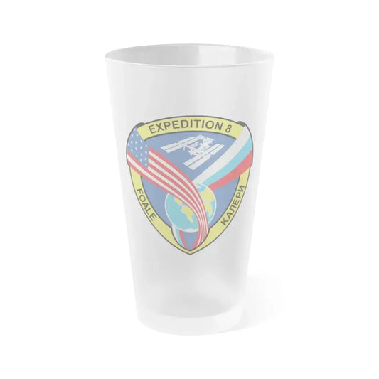ISS Expedition 8 (NASA) Frosted Pint Glass 16oz Default Title - Go Mug Yourself
