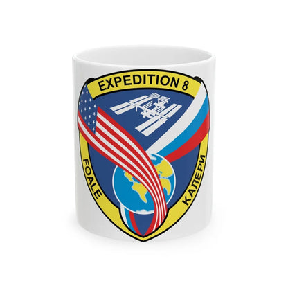 ISS Expedition 8 (NASA) White Coffee Mug-11oz-Go Mug Yourself