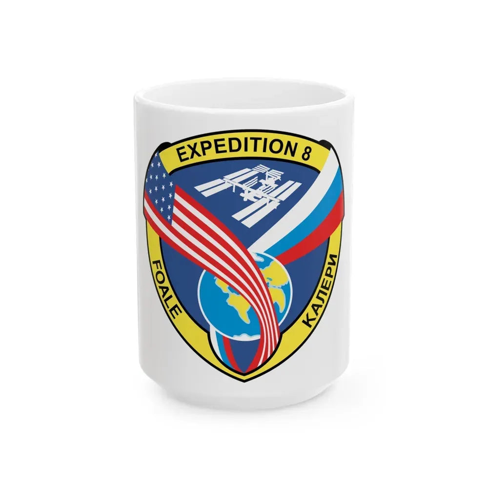 ISS Expedition 8 (NASA) White Coffee Mug 15oz - Go Mug Yourself