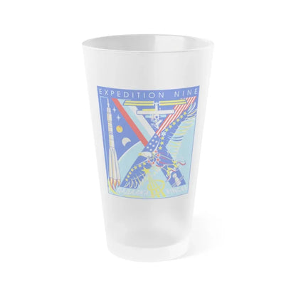 ISS Expedition 9 (NASA) Frosted Pint Glass 16oz Default Title - Go Mug Yourself
