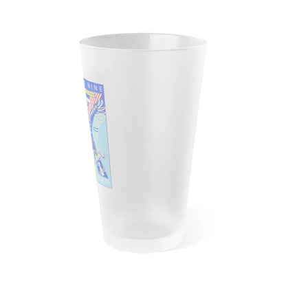 ISS Expedition 9 (NASA) Frosted Pint Glass 16oz - Go Mug Yourself