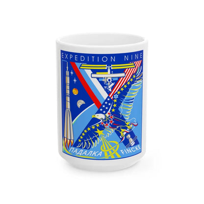 ISS Expedition 9 (NASA) White Coffee Mug-15oz-Go Mug Yourself