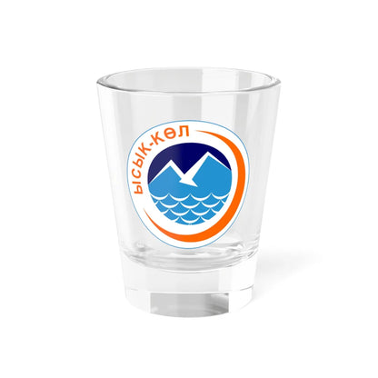Issyk kul obl coa (Kyrgyzstan) (Coat of Arms) Shot Glass 1.5oz 1.5oz - Go Mug Yourself