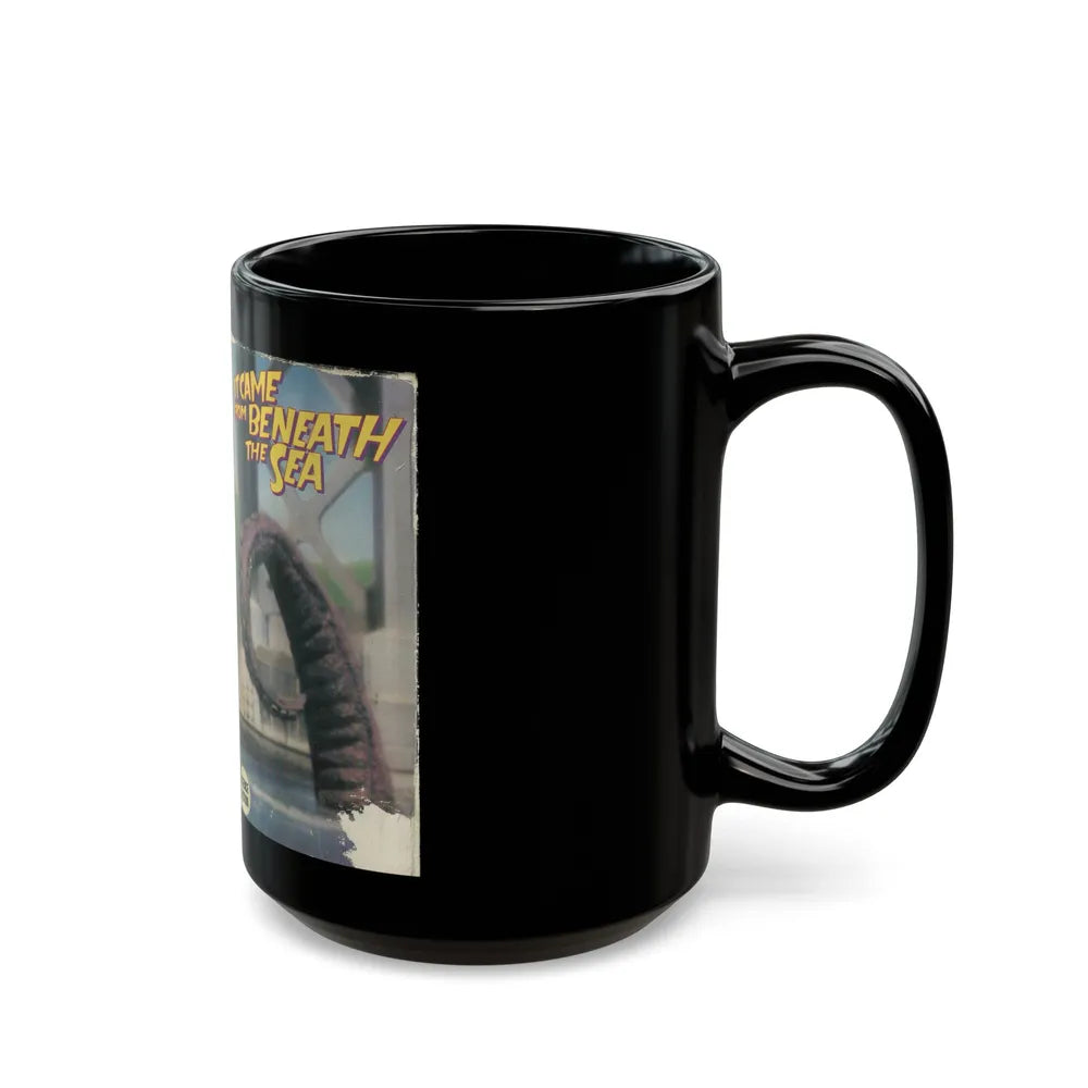 IT CAME FROM BENEATH THE SEA (VHS COVER) - Black Coffee Mug-Go Mug Yourself