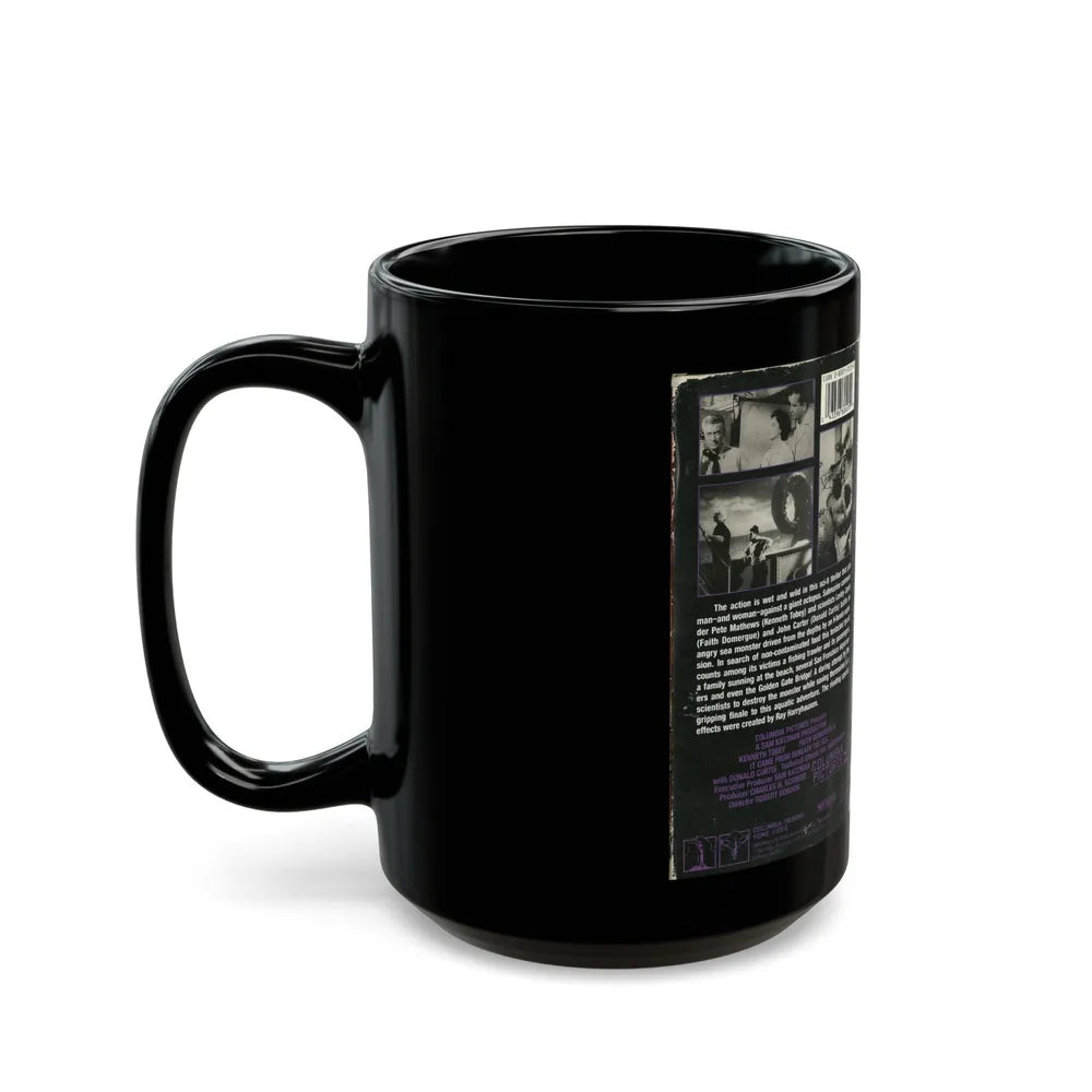 IT CAME FROM BENEATH THE SEA (VHS COVER) - Black Coffee Mug-Go Mug Yourself