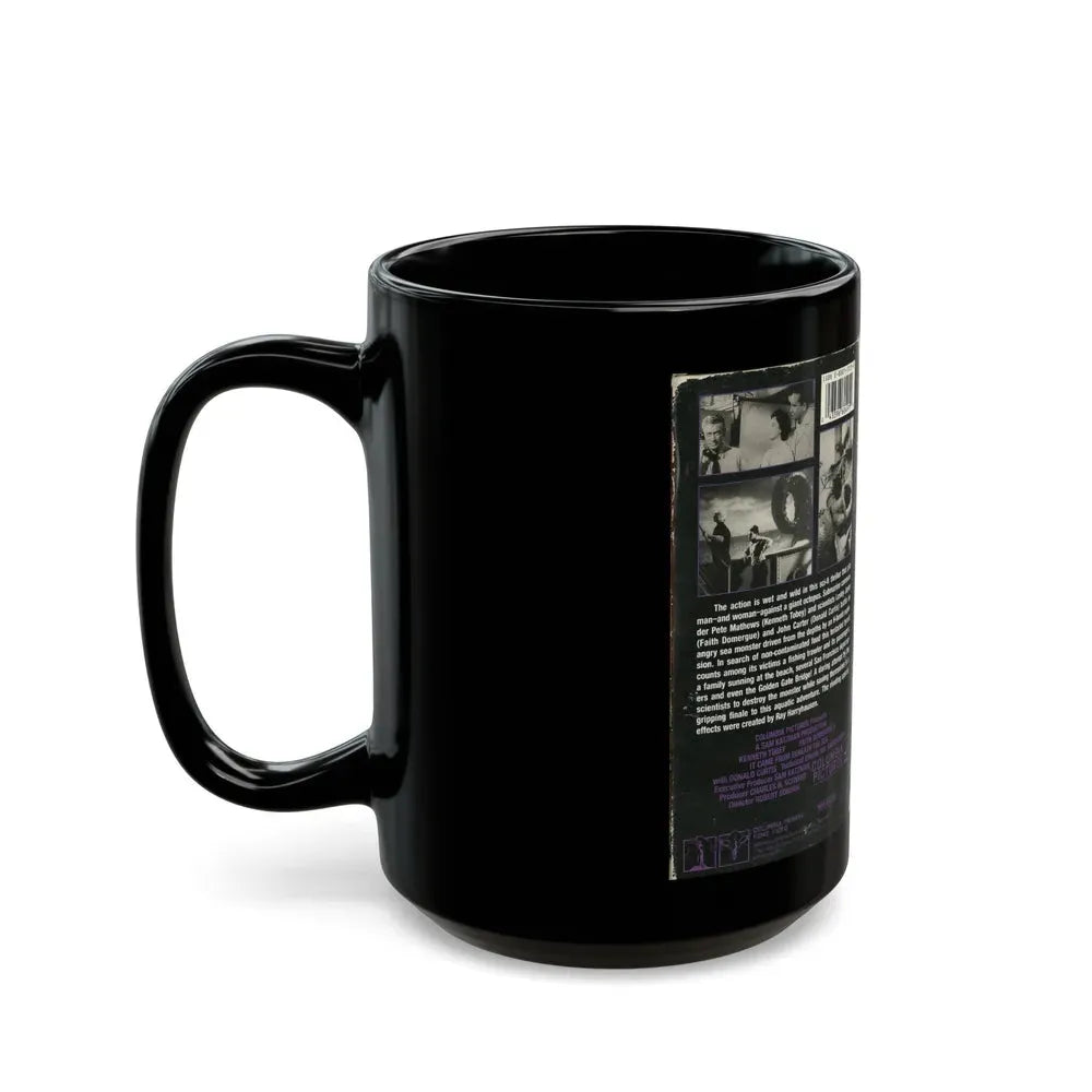 IT CAME FROM BENEATH THE SEA (VHS COVER) - Black Coffee Mug - Go Mug Yourself