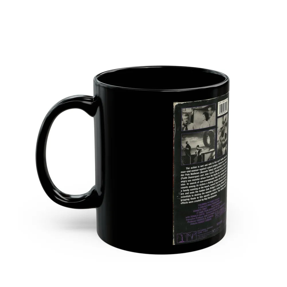 IT CAME FROM BENEATH THE SEA (VHS COVER) - Black Coffee Mug-Go Mug Yourself