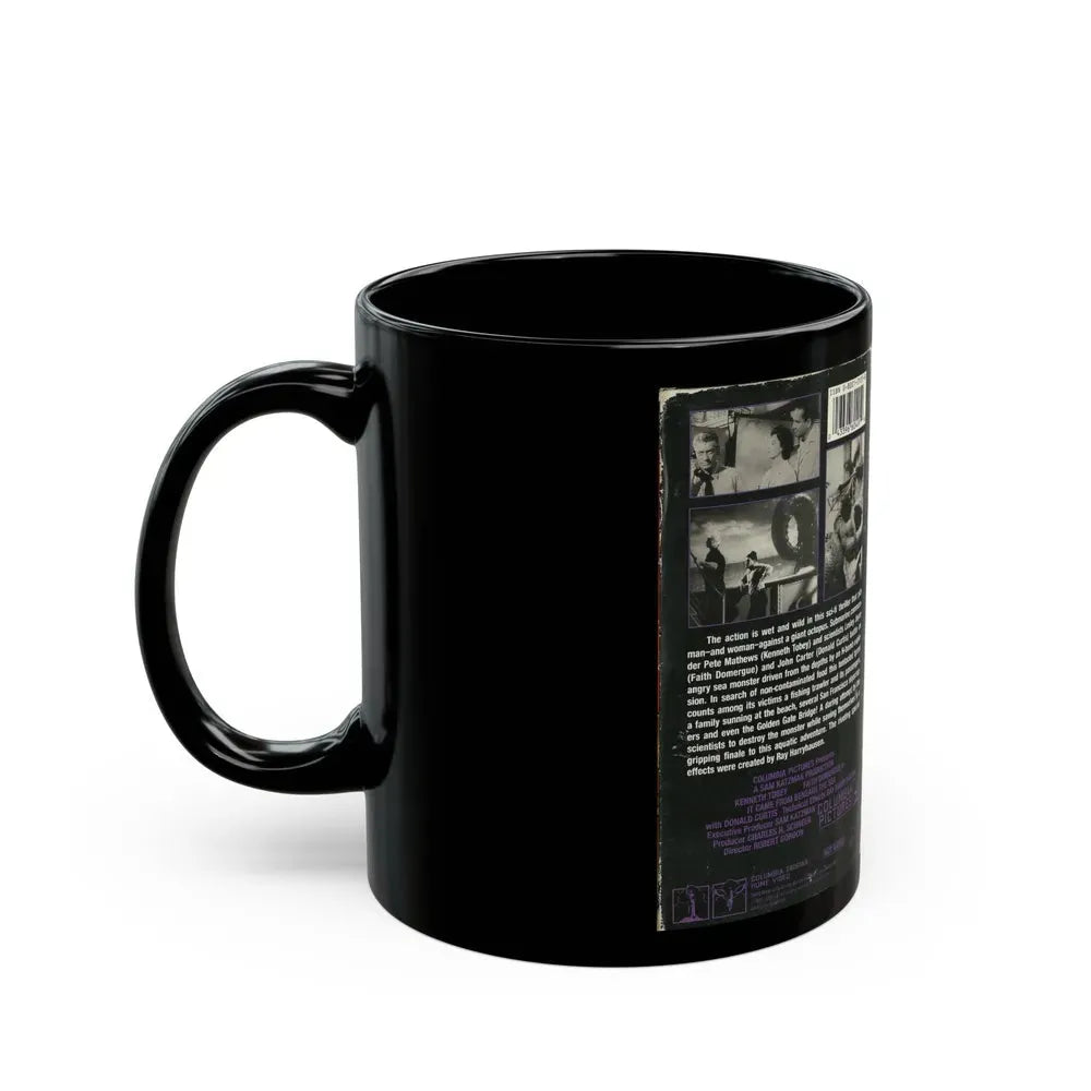IT CAME FROM BENEATH THE SEA (VHS COVER) - Black Coffee Mug - Go Mug Yourself