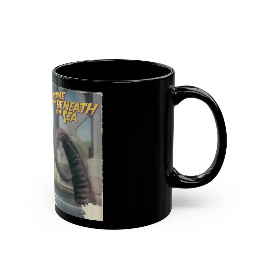 IT CAME FROM BENEATH THE SEA (VHS COVER) - Black Coffee Mug - Go Mug Yourself
