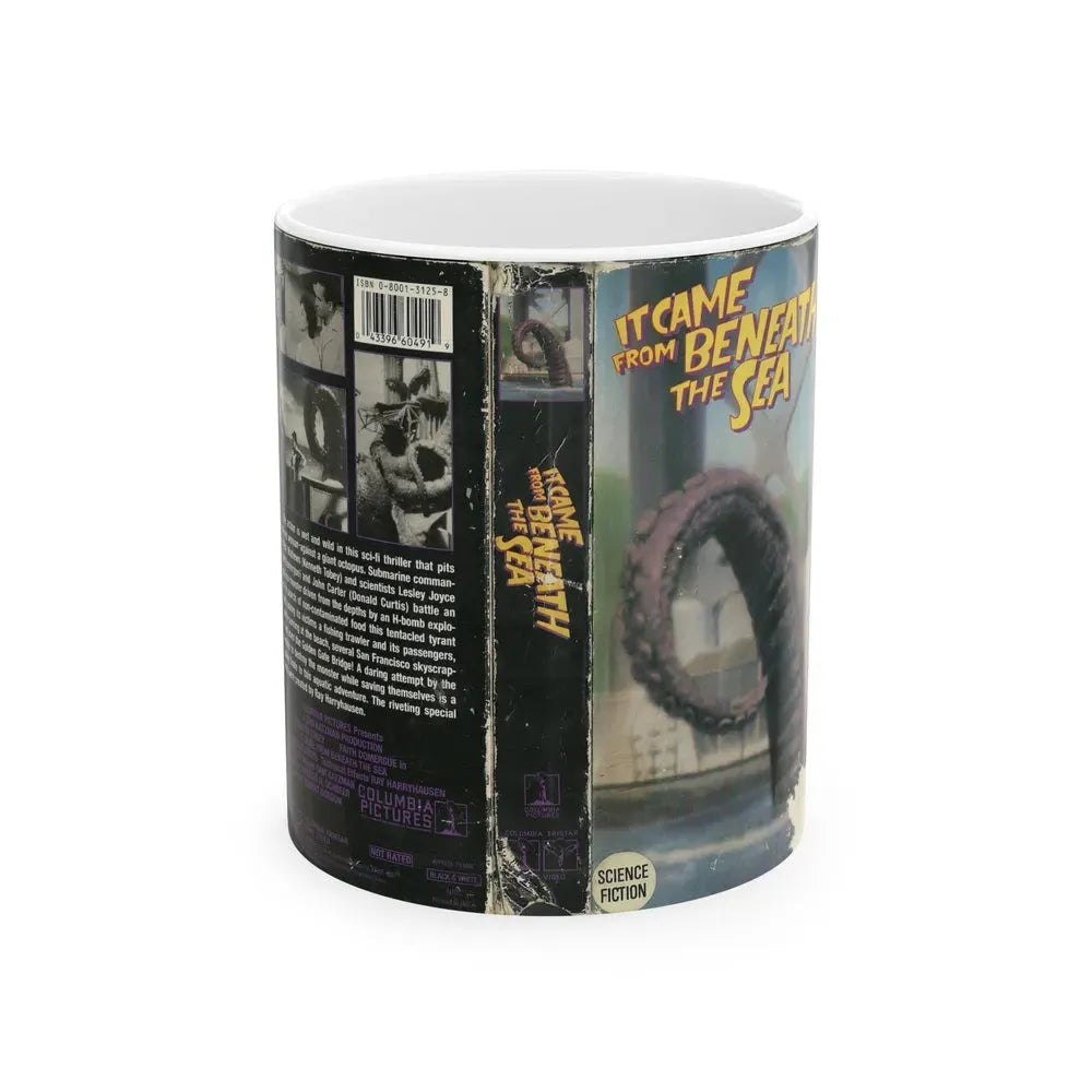 IT CAME FROM BENEATH THE SEA (VHS COVER) - White Coffee Mug 11oz - Go Mug Yourself