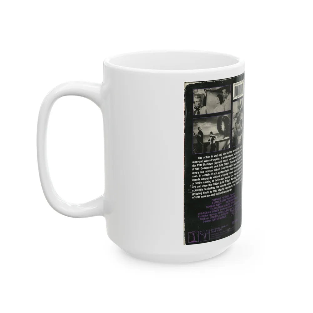 IT CAME FROM BENEATH THE SEA (VHS COVER) - White Coffee Mug-Go Mug Yourself