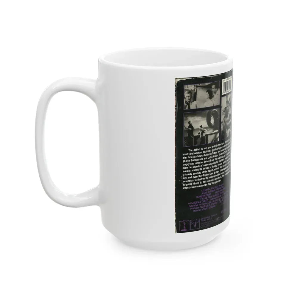 IT CAME FROM BENEATH THE SEA (VHS COVER) - White Coffee Mug - Go Mug Yourself