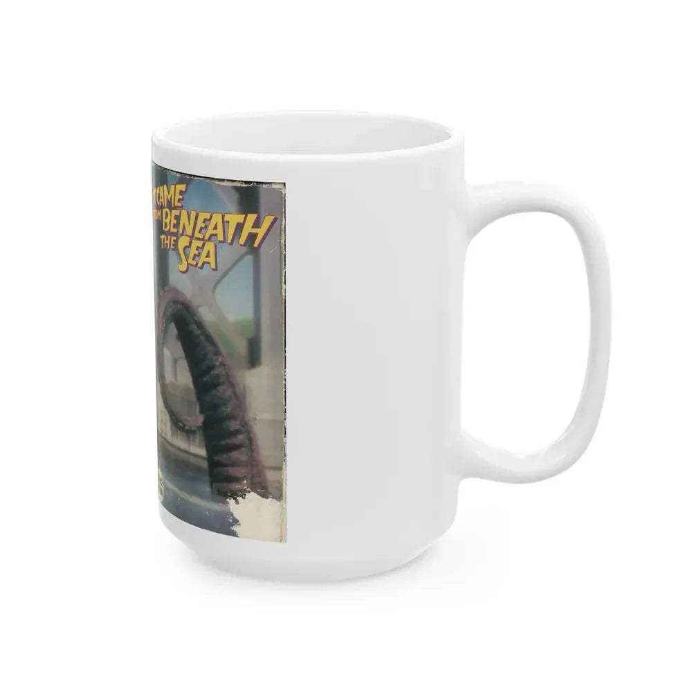 IT CAME FROM BENEATH THE SEA (VHS COVER) - White Coffee Mug - Go Mug Yourself