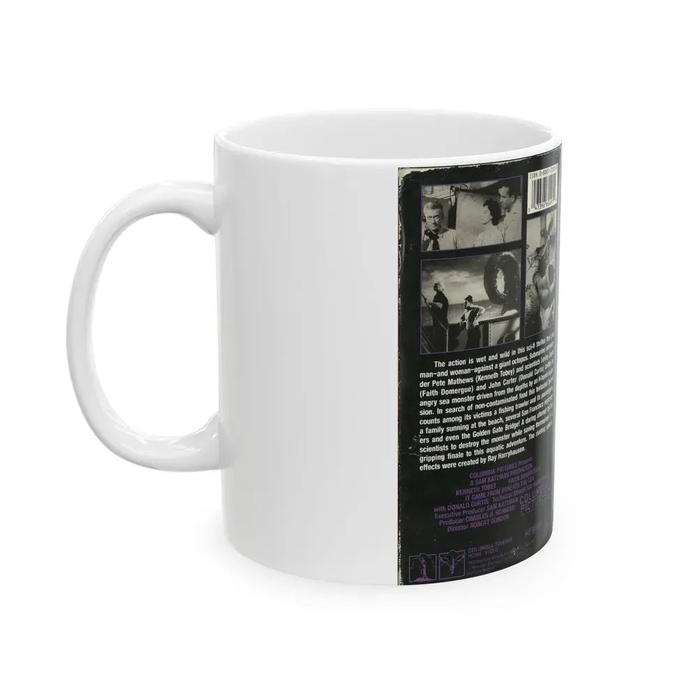 IT CAME FROM BENEATH THE SEA (VHS COVER) - White Coffee Mug - Go Mug Yourself