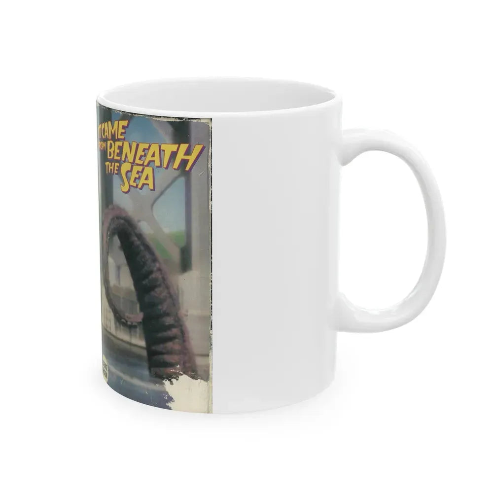 IT CAME FROM BENEATH THE SEA (VHS COVER) - White Coffee Mug - Go Mug Yourself