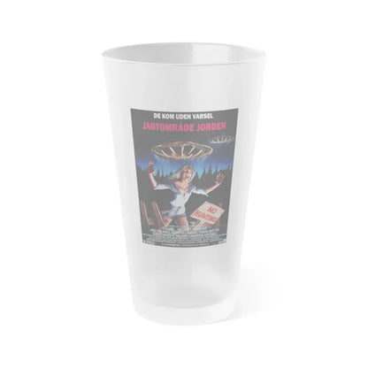 IT CAME... WITHOUT WARNING (DANISH) 1980 Movie Poster - Frosted Pint Glass 16oz 16oz Frosted - Go Mug Yourself