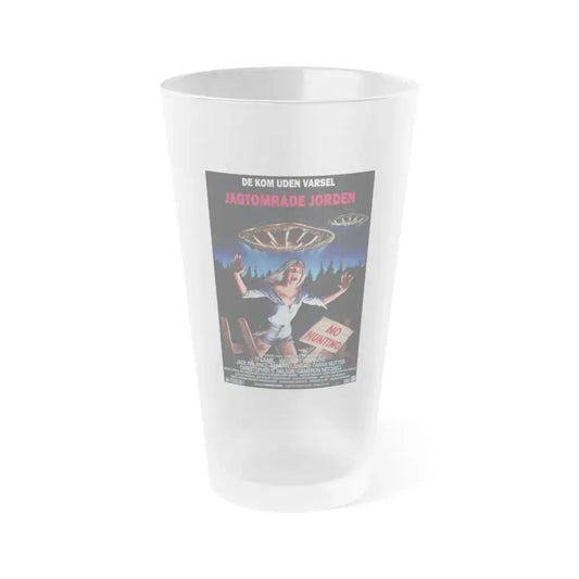 IT CAME... WITHOUT WARNING (DANISH) 1980 Movie Poster - Frosted Pint Glass 16oz 16oz Frosted - Go Mug Yourself