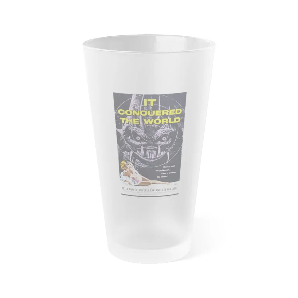 IT CONQUERED THE WORLD 1956 Movie Poster - Frosted Pint Glass 16oz-16oz-Frosted-Go Mug Yourself