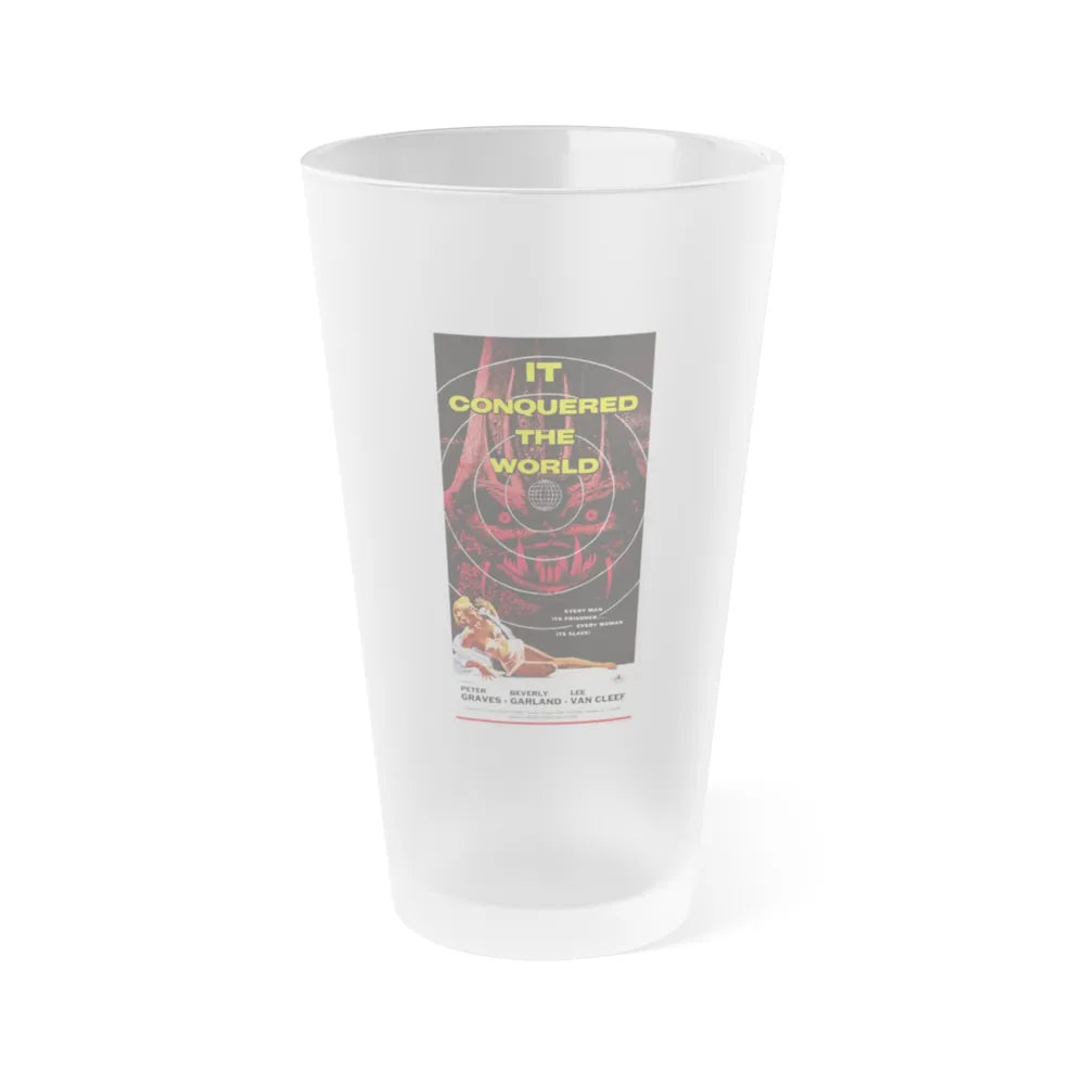 IT CONQUERED THE WORLD (2) 1956 Movie Poster - Frosted Pint Glass 16oz-16oz-Frosted-Go Mug Yourself