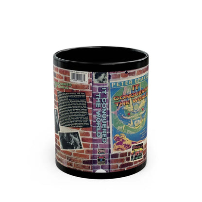 IT CONQUERED THE WORLD (VHS COVER) - Black Coffee Mug-11oz-Go Mug Yourself