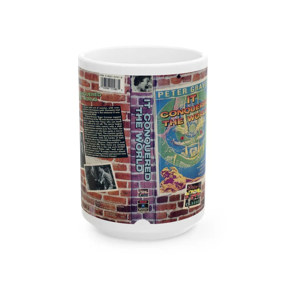 IT CONQUERED THE WORLD (VHS COVER) - White Coffee Mug-15oz-Go Mug Yourself