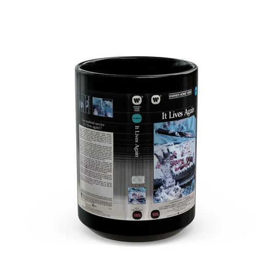 IT LIVES AGAIN CLAMSHELL (VHS COVER) - Black Coffee Mug 15oz - Go Mug Yourself