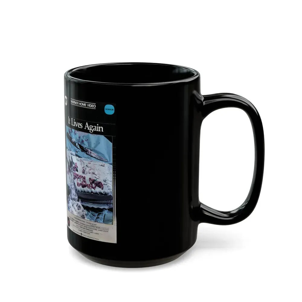 IT LIVES AGAIN CLAMSHELL (VHS COVER) - Black Coffee Mug - Go Mug Yourself