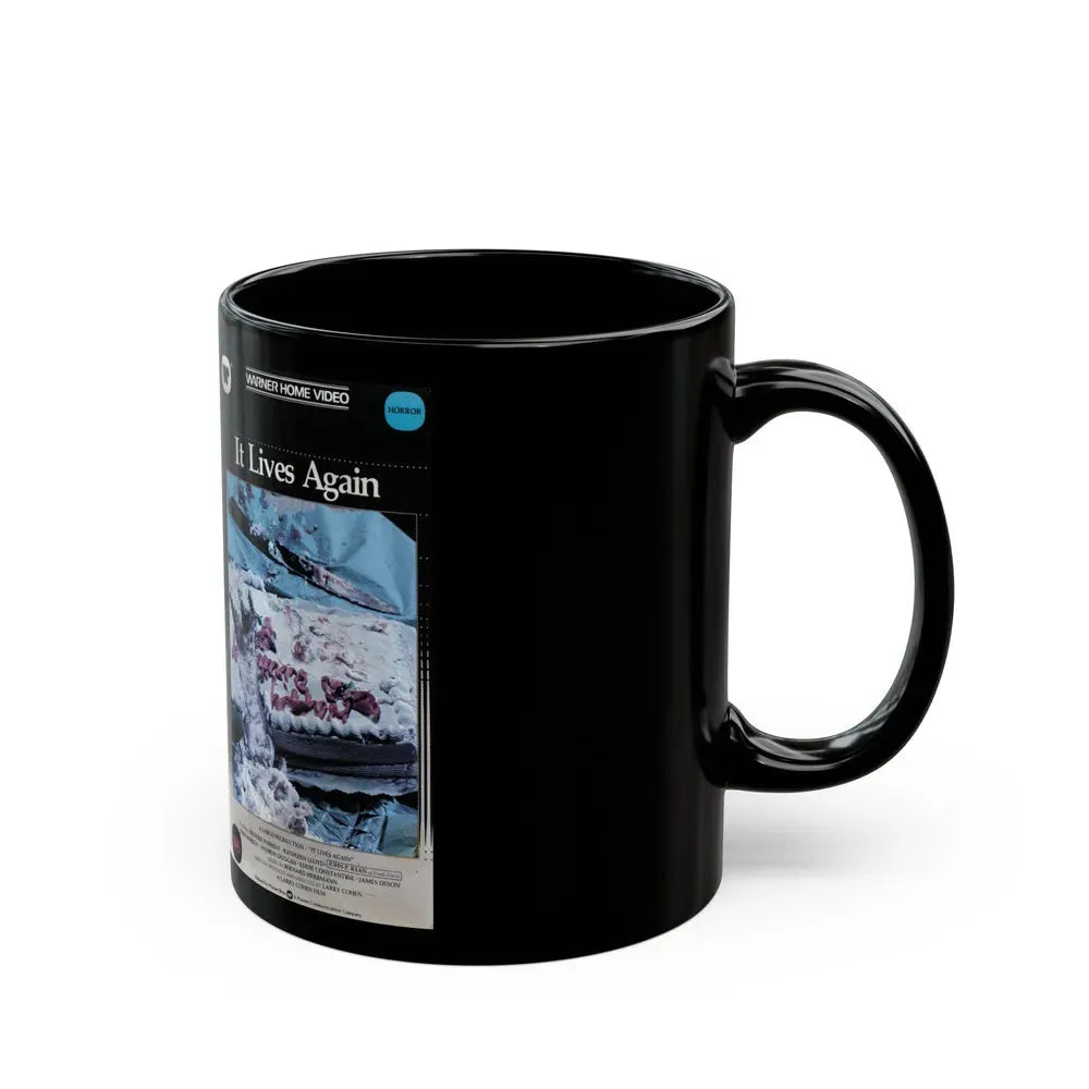 IT LIVES AGAIN CLAMSHELL (VHS COVER) - Black Coffee Mug - Go Mug Yourself
