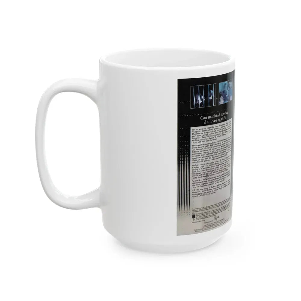 IT LIVES AGAIN CLAMSHELL (VHS COVER) - White Coffee Mug - Go Mug Yourself