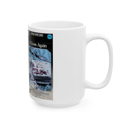 IT LIVES AGAIN CLAMSHELL (VHS COVER) - White Coffee Mug - Go Mug Yourself