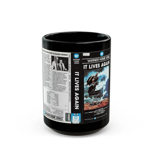 IT LIVES AGAIN (VHS COVER) - Black Coffee Mug 15oz - Go Mug Yourself