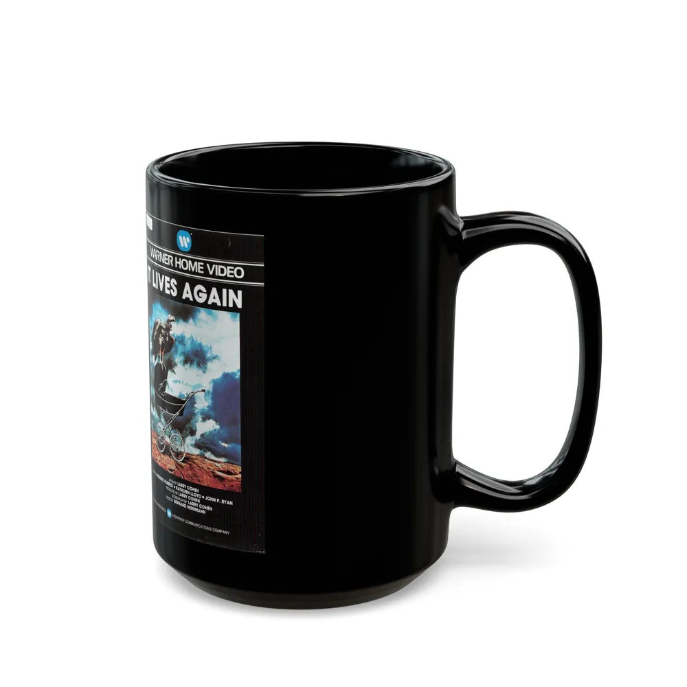 IT LIVES AGAIN (VHS COVER) - Black Coffee Mug-Go Mug Yourself