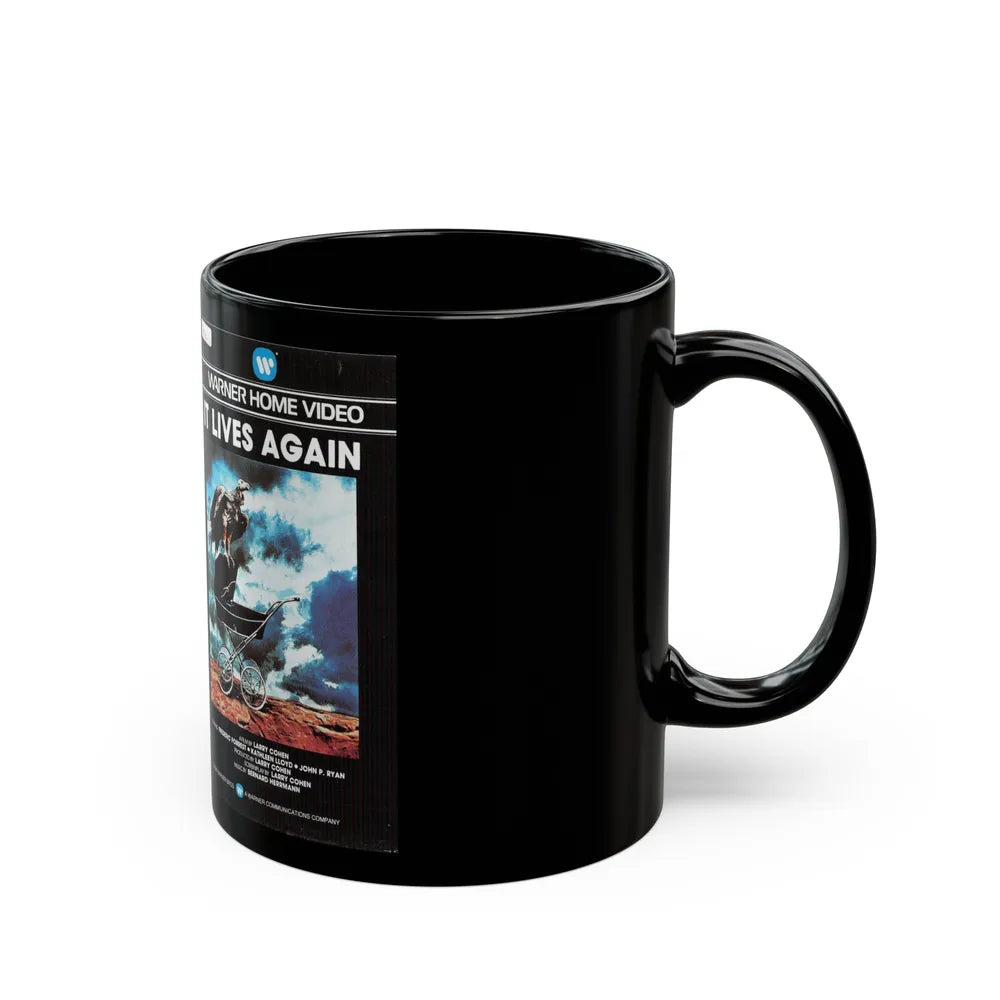 IT LIVES AGAIN (VHS COVER) - Black Coffee Mug-Go Mug Yourself