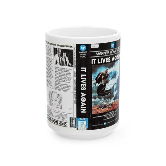 IT LIVES AGAIN (VHS COVER) - White Coffee Mug-15oz-Go Mug Yourself