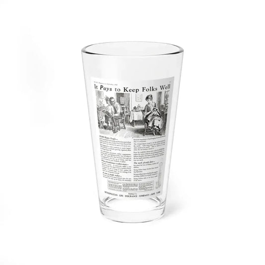 It Pays to Keep Folks Well, McCall's Magazine, September 1922 - Pint Glass 16oz 16oz - Go Mug Yourself